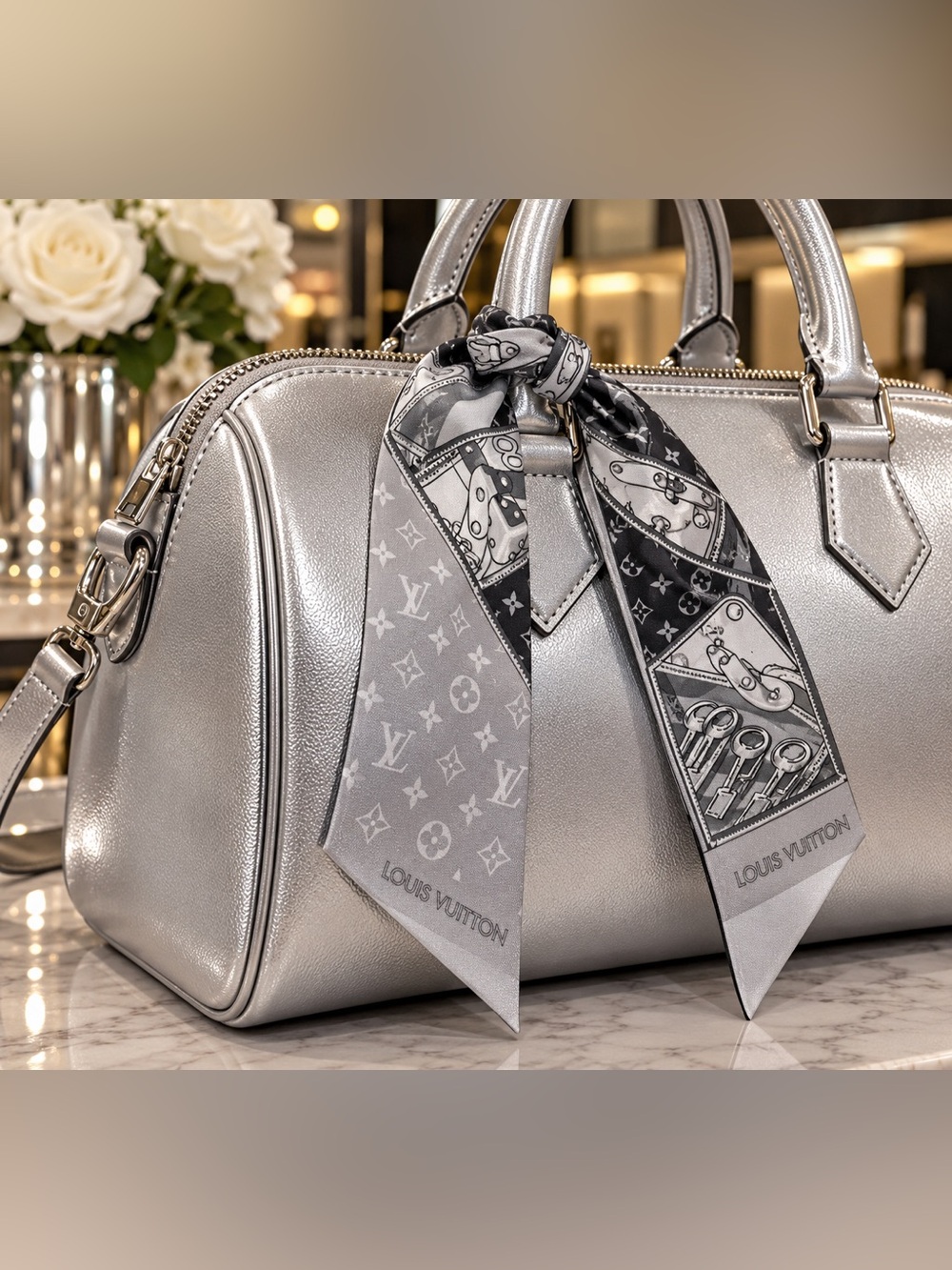 Luggage Bandeau Gray & Black